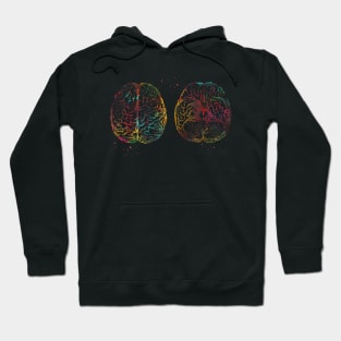 Human brain scheme Hoodie